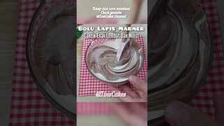 Bolu Lapis Marmer Cantik Enak Lembut Moist & Wangi Buat Ide Jualan #cake  #kue #spongecake #shorts