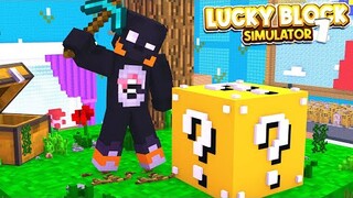 AKU RAIH KEKAYAAN Di LUCKYBLOCK SIMULATOR! Luckyblock Simulator #1