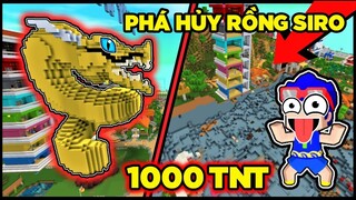 MINI WORLD: PHONG CẬN TV THỬ THÁCH 24H PHÁ HỦY RỒNG THẦN CỦA SIRO BẰNG 1000 TNT TRONG LÀNG HERO TEAM