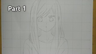 MENGGAMBAR KARAKTER ANIME  AKANE KINOSHITA [YAMADA KUN LEVEL 999]