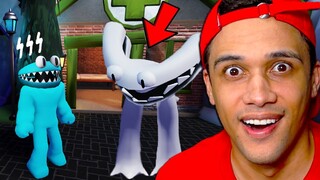 Me Transformei na Monstra CIANA e ROUBEI a HABILIDADE DELA! Rainbow Friends 2 (Roblox)