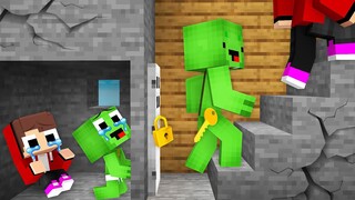 Baby Mikey and Baby JJ Were Trapped Inside a Cellar in Minecraft (Maizen)