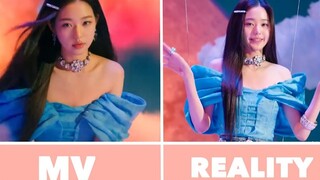 IVE LOVE DIVE MV vs 现实拍摄场景对比