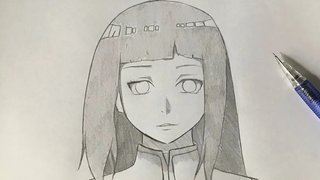 วาดรูป ฮินาตะ ฮิวงะ Hinata Hyuga - Naruto นารูโตะ | How to draw anime girl