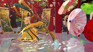 [Onmyoji MMD]Gulungan Bunga dan Burung. Suara-Benci Peri Bulu Phoenix Sulit Dibuat