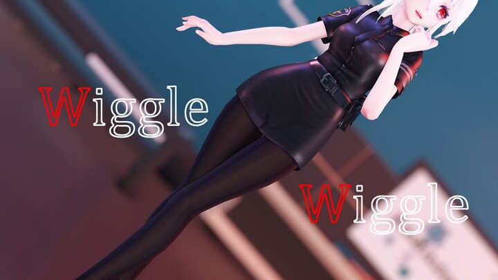 [MMD] ตำรวจสาวโยวาเนะ ฮาคุ มาเต้น Wiggle Wiggle ให้ผู้ร้ายใจละลาย