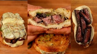 大周五的，不来一份豪华牛排三明治满足下自己？