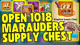 PULUHAN RIBU GEMS dari BUKA 1018 Kingdom Supply Chest | CARA RANK 1 MARAUDERS | Rise Of Kingdoms