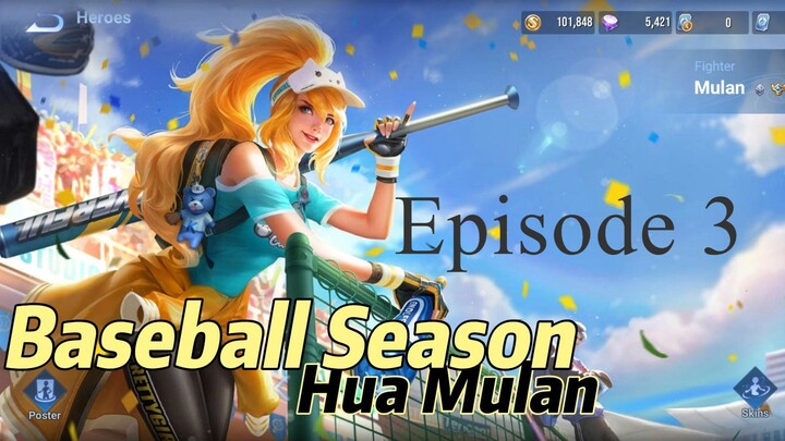 Honor of Kings: Hua Mulan SKIN BASEBALL SEASON !!! Episode 3: MATCH TERCEPAT GUA SEJAUH INI -_-"