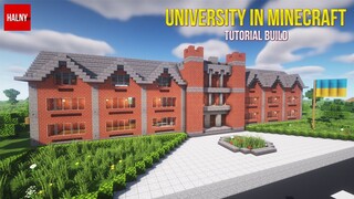 How to build a University in Minecraft