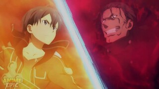 Kirito vs PoH Final Battle  Sword Art Online Alicization - War of Underworld Par