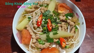 CANH CHUA BÓNG CÁ CHAY.MÓN ĂN CHUA NGỌT CHO MỖI GIA ĐÌNH.MÓN 141