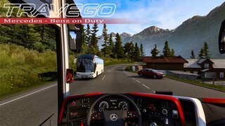 Menyusuri Jalur Pegunungan Dengan Bus Eropa New Travego - Euro Truck Simulator 2