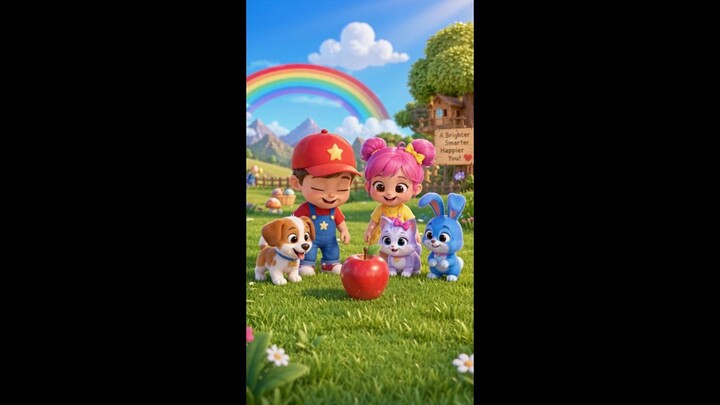 A is for Apple | Pip & Poppy Learn English #Shorts