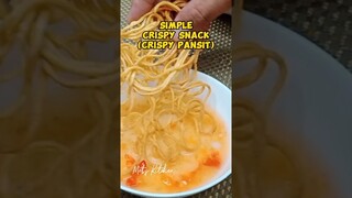 Simple Crispy Snack - Crispy Pansit #shorts #easyrecipe #simplerecipe #crispy