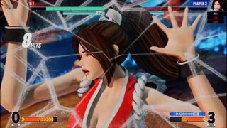 KOF15　チャンピオン　世界１位アントノフ　不知火舞を画面外へ吹き飛ばすクライマックスコンボの威力