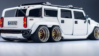 JDP modifikasi Domeka - bodi lebar dan low profile 6x6 Hummer H2 Hummer H2 - Jakarta Diecast Project