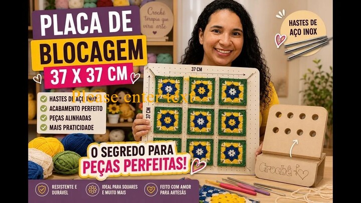 Placa De Blocagem Para Crochê e Tricô o Segredo Para Ter Peças Perfeitas 🧶✨