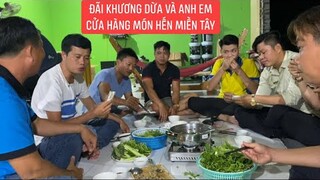 Đãi Khương dừa cùng anh em cửa hàng ghế massage KLC món ăn đậm chất Miền Tây khi về đến nhà