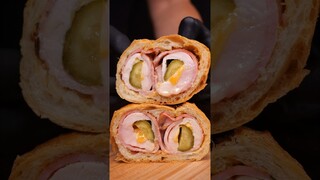 Chicken Pickles Bacon Rolls Packed in a Baguette