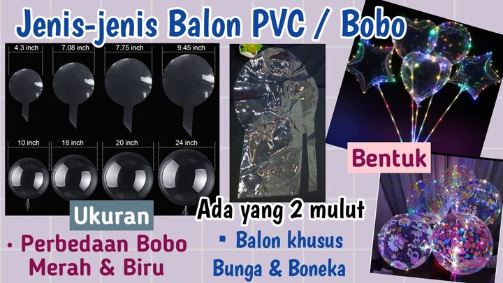 Jenis Balon PVC / Balon Bobo untuk Membuat Buket || Balon Khusus Isi Bunga dan Boneka