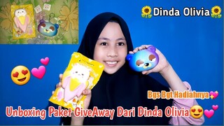 Unboxing Paket Giveaway Dari Dinda Olivia😍🥰