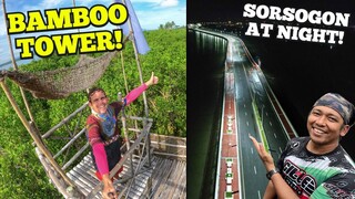 GIANT BAMBOO TOWERS - Sorsogon City Coastal Road At Night (BecomingFilipino)