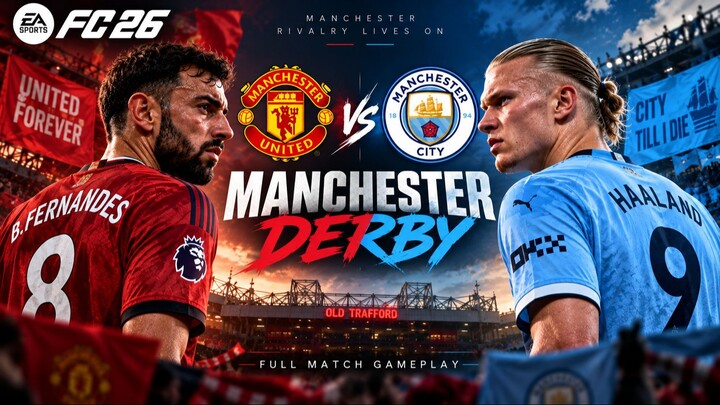 FC 26 | Manchester Derby 🔥 Manchester United vs Manchester City | Extra Time Thriller | Full Match