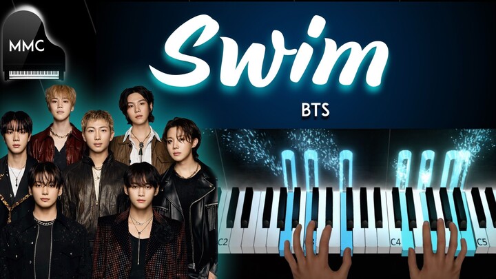 Swim by BTS piano cover/tutorial + sheet music + lyrics