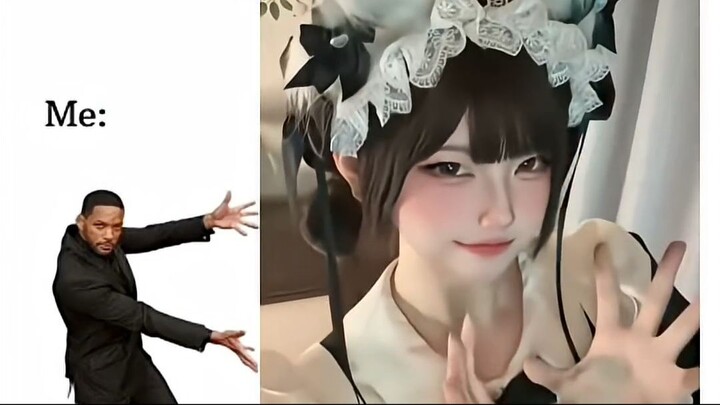 nobody is perfect but this cute girl is , Asian girl maid cosplay #douyinchina