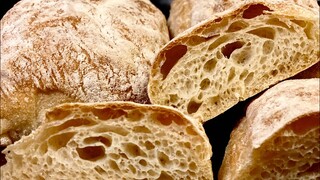 Ciabatta_công thức bánh mì Ý vỏ giòn,ruột rỗng thơm ngon_Bếp Hoa