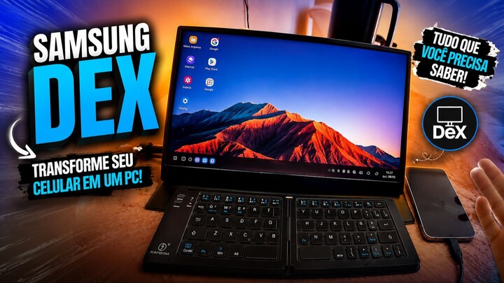 Transformei Meu Celular em um Notebook! Samsung DeX Vale a Pena?
