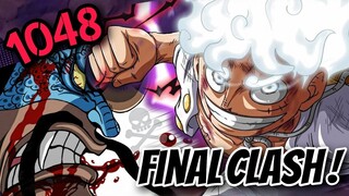 ONE PIECE 1048: FINAL CLASH, GOMU GOMU NO: MONKEY GOD GUN VS FLAMING FIRE DRAGON: SHORYU KAEN HAKKE!