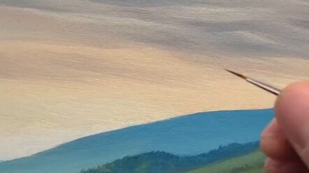 【Sentuhan Akhir yang Memukau】Maestro lukisan minyak asing menyelesaikan sapuan terakhir, lalu menghi