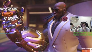 Overwatch Toxic Doomfist God Chipsa ทำลายทีมศัตรูทั้งหมดในฐานะ Tank Doomfist