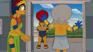 The Simpsons: Seorang gadis melakukan perjalanan melalui lubang hitam, diculik oleh alien, dan para 