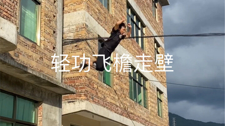 Now this is true light‑body skill—leaping across rooftops and scaling walls. Thanks for watching, fr
