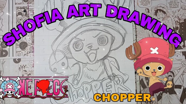 drawing anime onepiece, tony tony chopper
