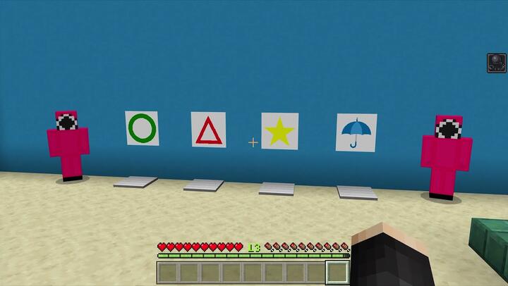 Squid Games (Red Light - Green Light, HoneyCombs, and Tug Of War) MAP in Minecraft PE