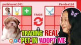 I TRADED THE MOST EXPENSIVE PETS IN ADOPT ME *char* (TRADING REAL PETS AND LAVENDER)
