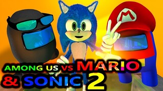 AMONG US vs SONIC & MARIO RTX CHALLENGE! (Official) Cartoon Minecraft Animation Life. (airship)