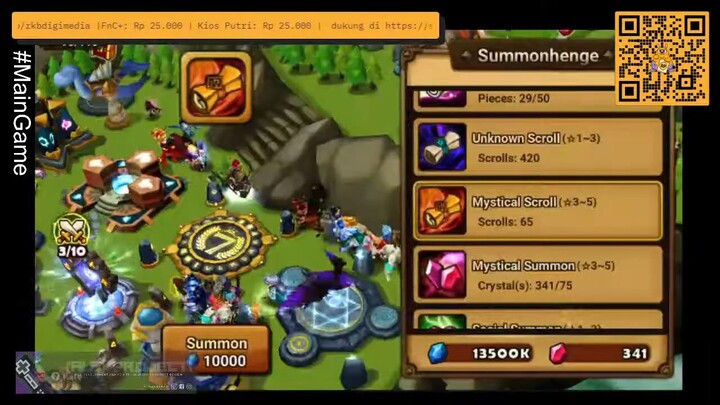 Summon semua scroll yang ada