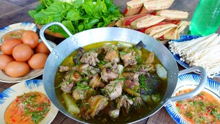 Gà Vườn Hầm Sả Lá Chanh Lai Rai Buổi Chiều Quê | MTQH