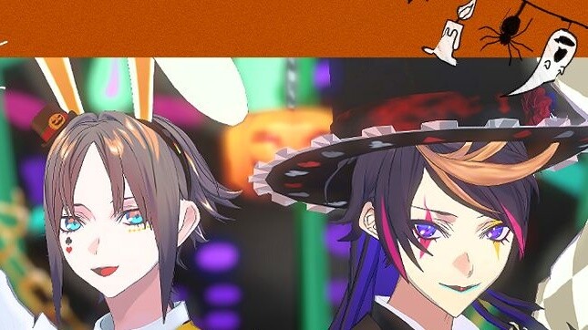 【にじさんじMMD】💜𝕋𝕣𝕚𝕔𝕜 𝕠𝕣 𝕋𝕣𝕖𝕒𝕥🧡——🎃Happy Emptiness and God Club👻【Shu Yamino／Mysta Rias】