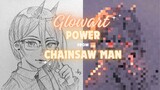 TIMELAPSE Glowart Power from Chainsaw man🐱