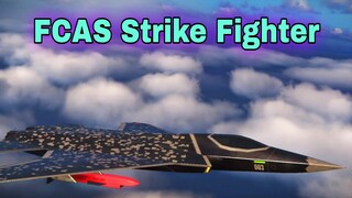 Modern Warships: FCAS Strike Fighter in action. alpha server