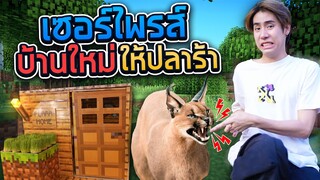 ผมสร้างบ้าน Minecraft ให้ปลาร้าเจ้าแมวยักษ์!! (SPD)