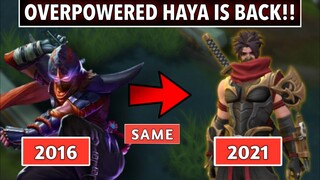 THEY BRING BACK THIS MONSTER VERSION OF HAYA | MLBB | REVAMPED HAYABUSA GAMEPLAY AND BEST BUILD 2021