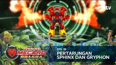 Turning Mecard Bbasha RTV : Pertarungan Sphinx dan Gryphon (Episode 39)