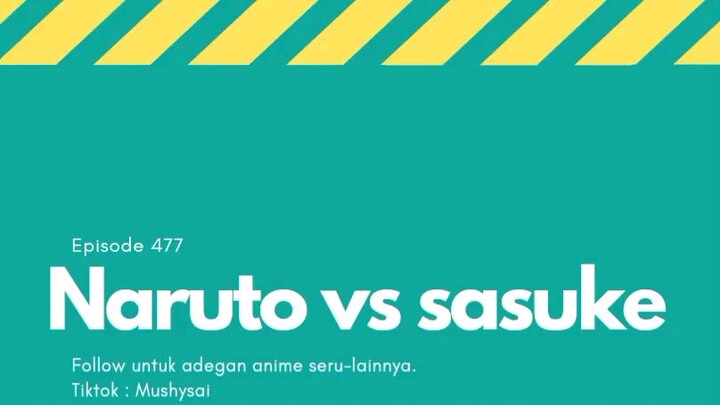 Akhir pertempuran antara sasuke vs naruto